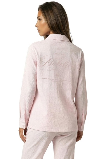 Malelions Blouse SEERSUCKER SHIRT MWC30026055 SOFT PINK