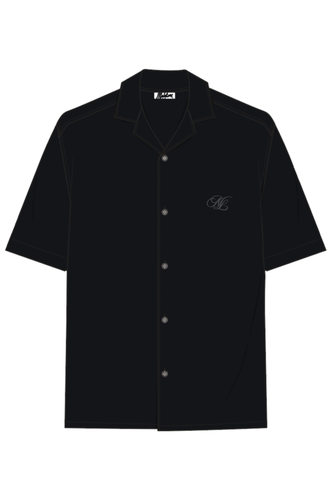 Malelions zwarte dames blouse | Vooraanzicht