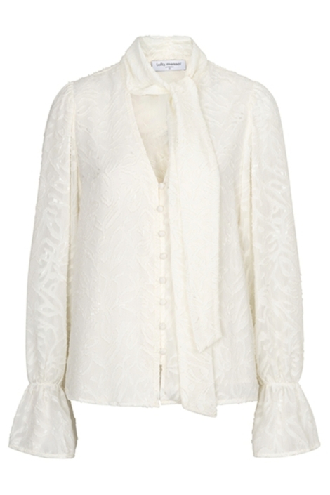 Lofty Manner witte dames blouse | Vooraanzicht