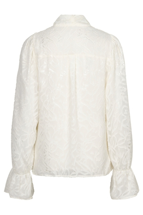 Lofty Manner witte dames blouse | Achteraanzicht