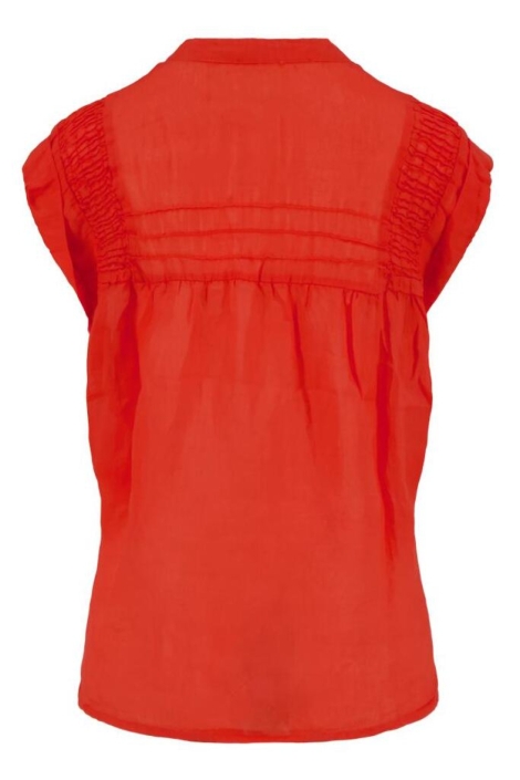 Zusss oranje dames blouse | Achteraanzicht