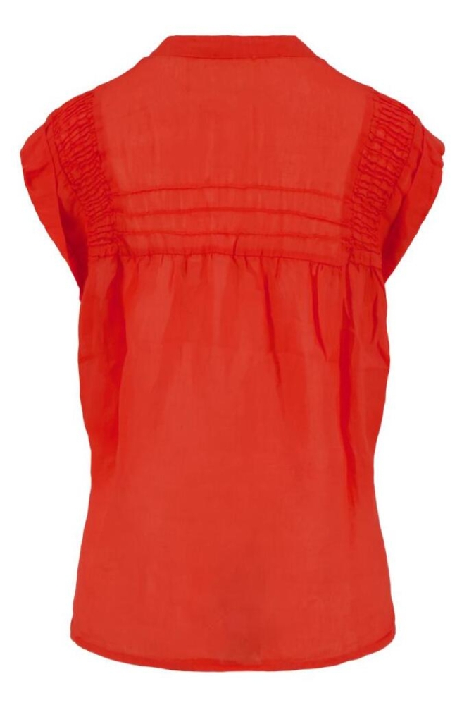 Zusss oranje dames blouse | Achteraanzicht