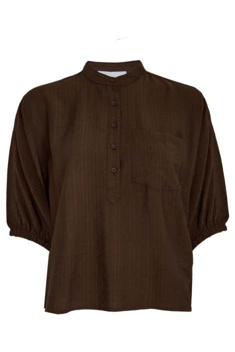 Minus bruine dames blouse | Vooraanzicht