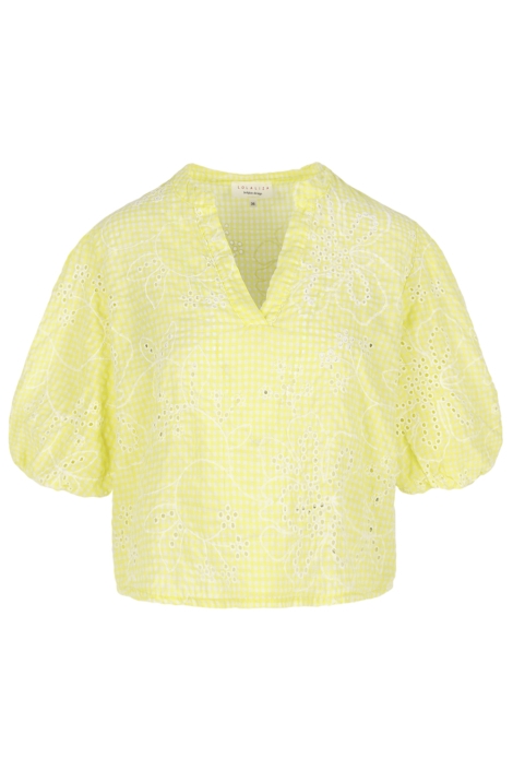 LolaLiza gele dames blouse | Vooraanzicht