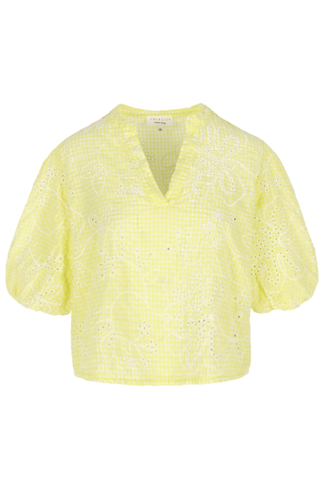 LolaLiza gele dames blouse | Vooraanzicht