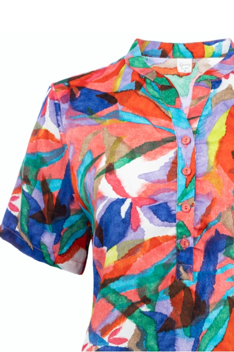 NED multi color dames t-shirt | Close up