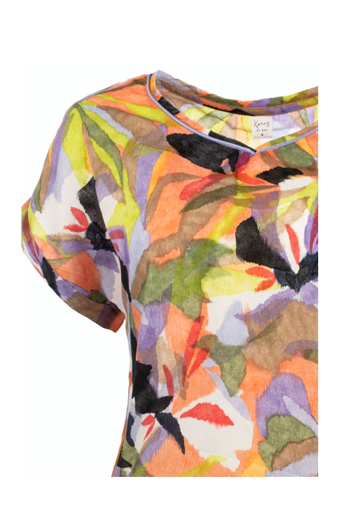 NED oranje dames t-shirt | Close up