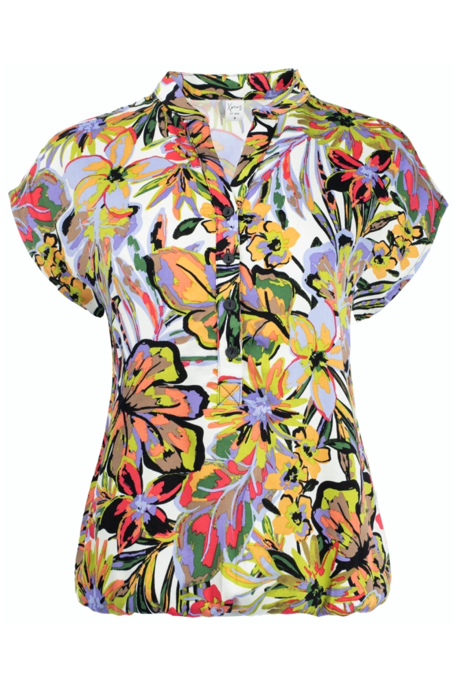 NED ecru dames t-shirt | Vooraanzicht