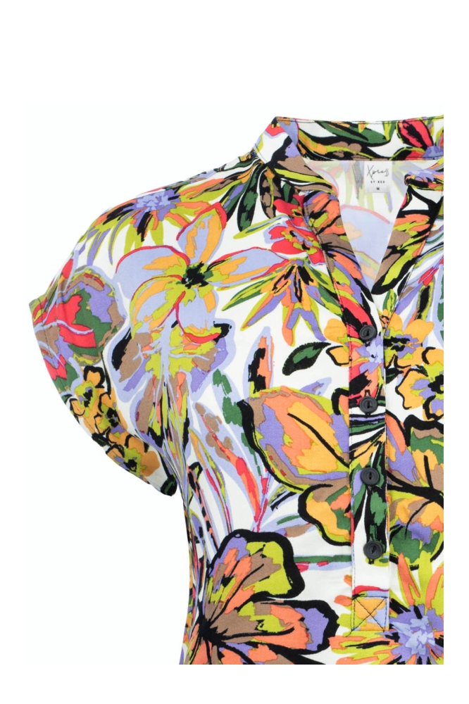 NED ecru dames t-shirt | Close up