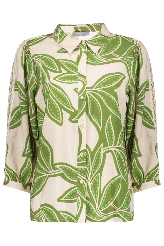 Geisha beige dames blouse | Vooraanzicht