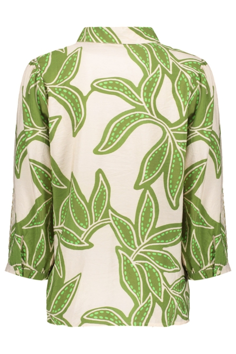 Geisha beige dames blouse | Achteraanzicht