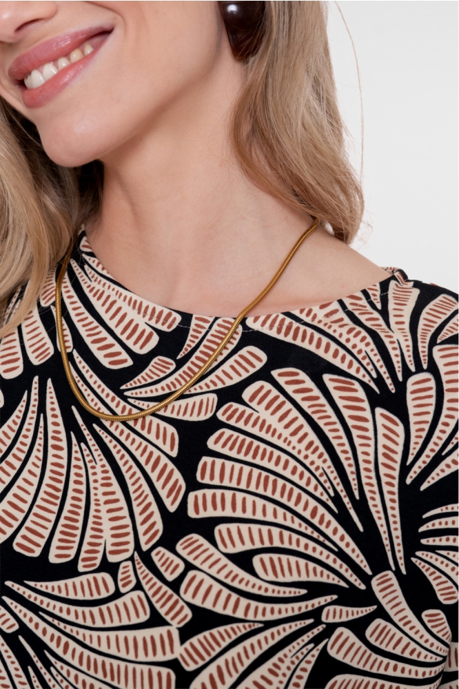 Geisha zwarte dames t-shirt | Close up