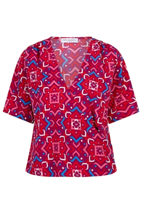 Lofty Manner rode dames blouse | Vooraanzicht