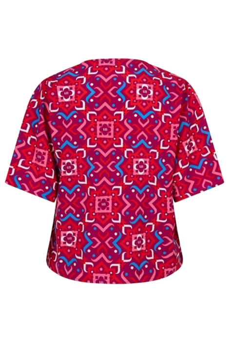 Lofty Manner rode dames blouse | Achteraanzicht