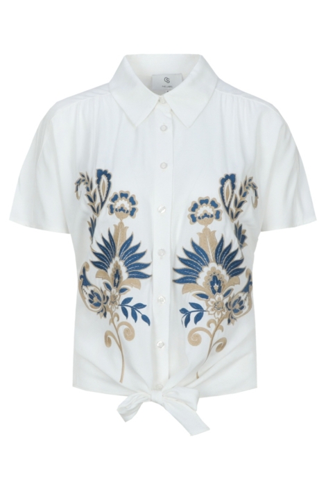 C&S The Label witte dames blouse | Vooraanzicht