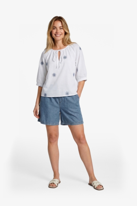 C&S The Label witte dames blouse | Model