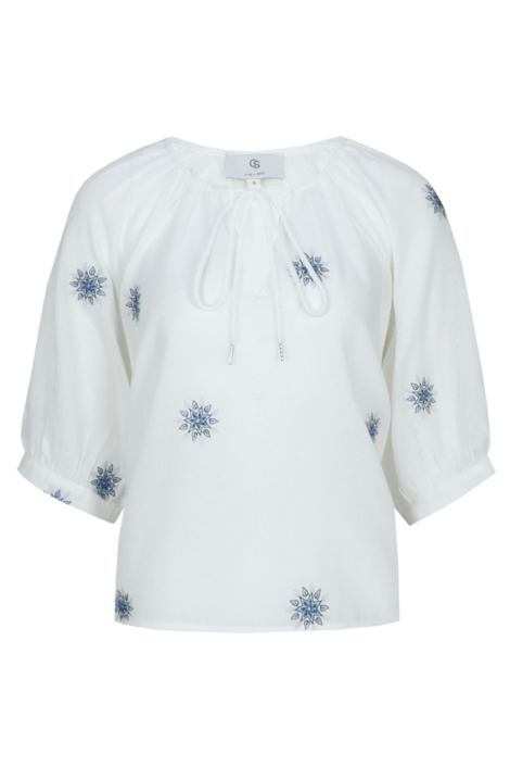 C&S The Label witte dames blouse | Vooraanzicht
