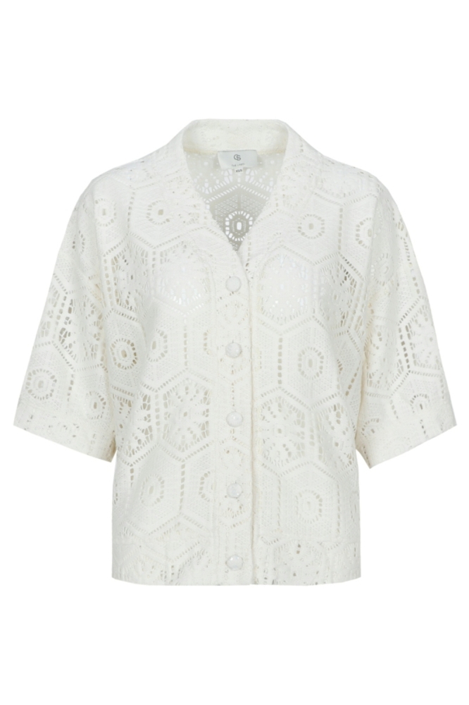 C&S The Label beige dames blouse | Vooraanzicht