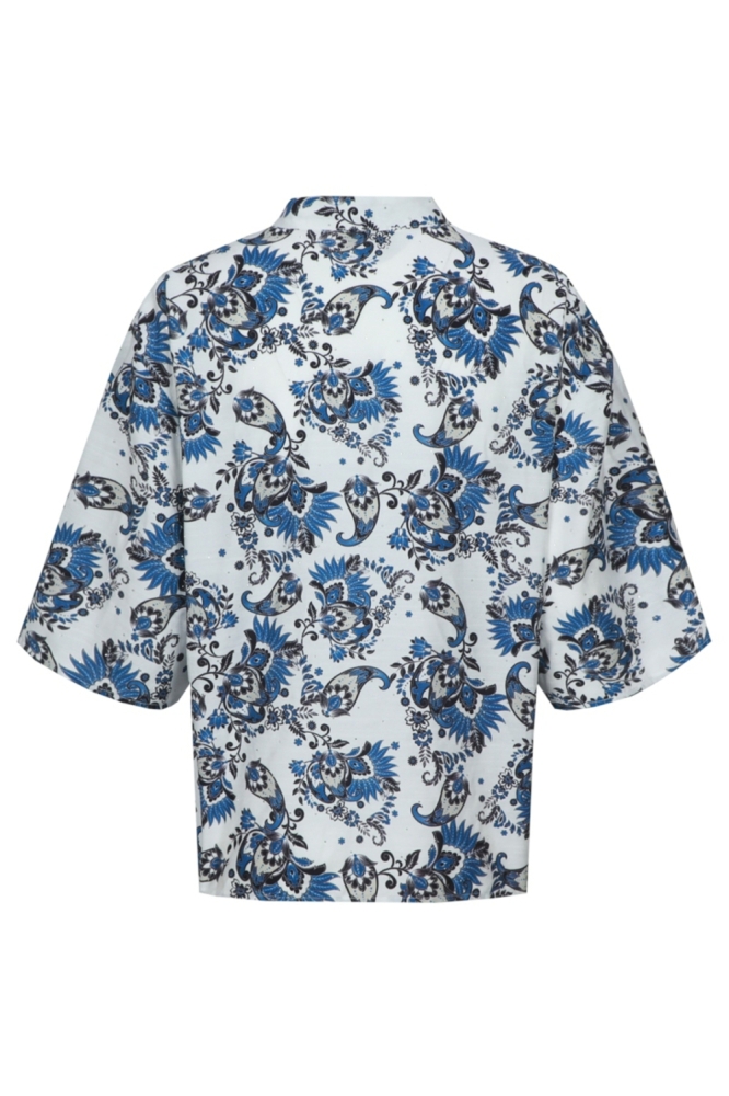 C&S The Label witte dames blouse | Achteraanzicht