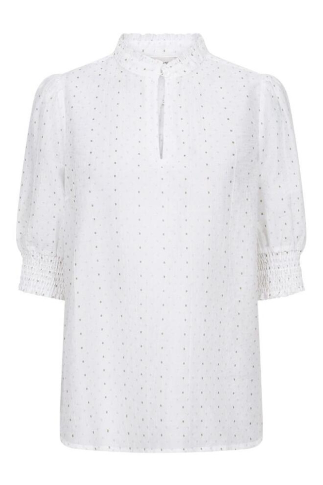 Freequent witte dames blouse | Vooraanzicht