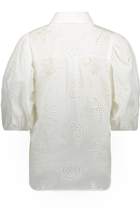 SisterS point witte dames blouse | Achteraanzicht