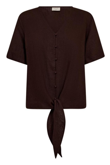 Freequent Blouse FQLAVA BLOUSE 204238 COFFEE BEAN