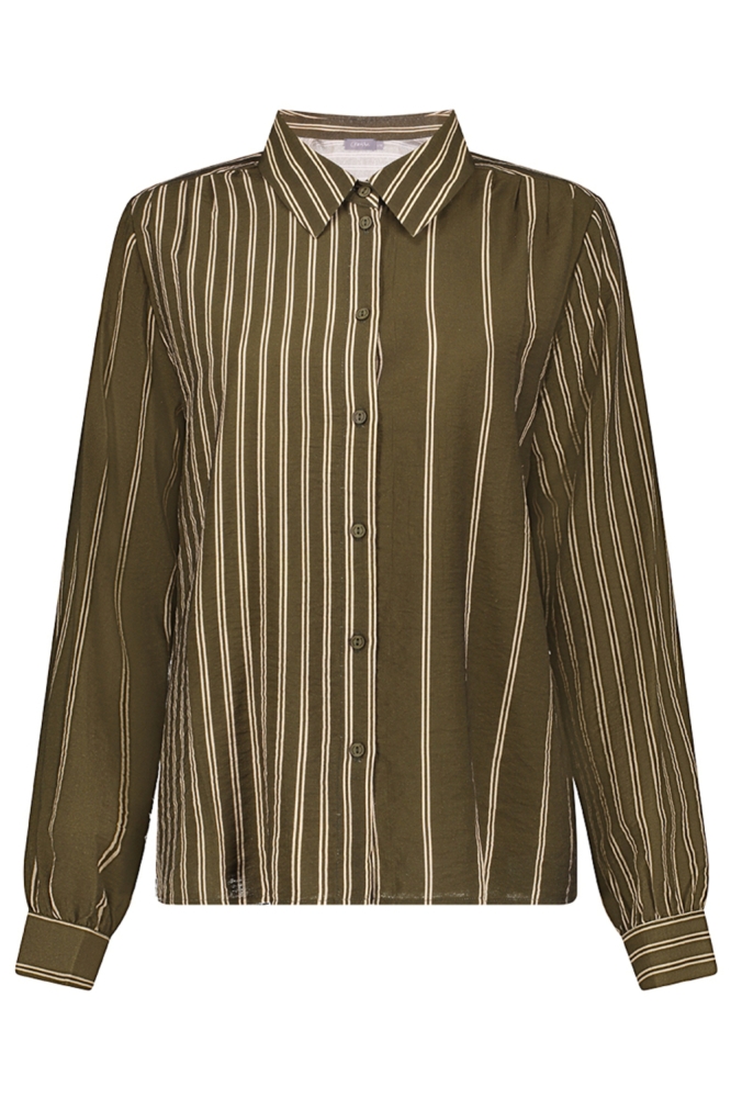 Geisha groene dames blouse | Vooraanzicht