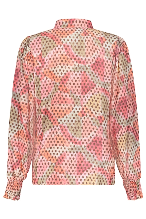 Geisha oranje dames blouse | Achteraanzicht