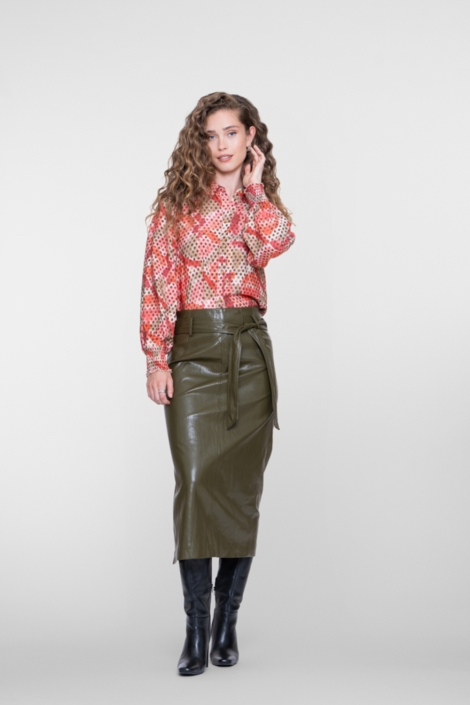 Geisha oranje dames blouse | Model
