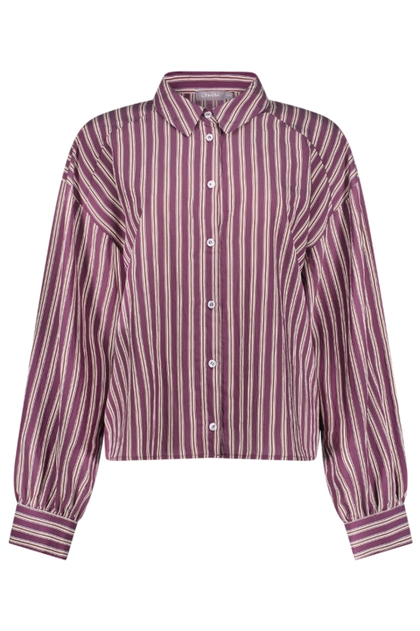 Geisha paarse dames blouse | Vooraanzicht
