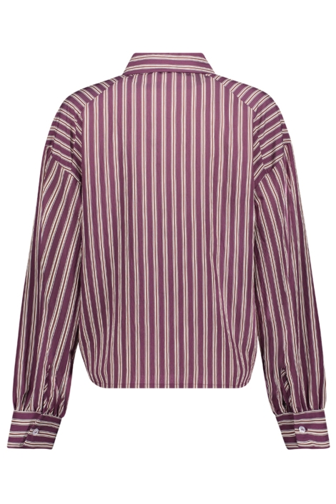 Geisha paarse dames blouse | Achteraanzicht
