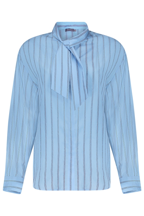 Geisha blauwe dames blouse | Vooraanzicht