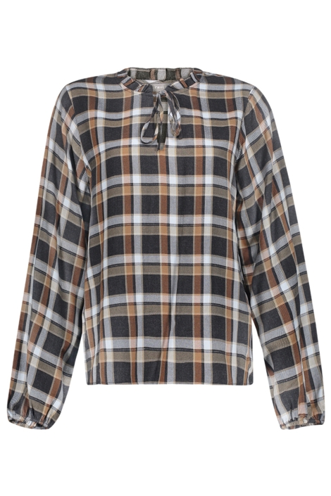 Geisha grijze dames blouse | Vooraanzicht
