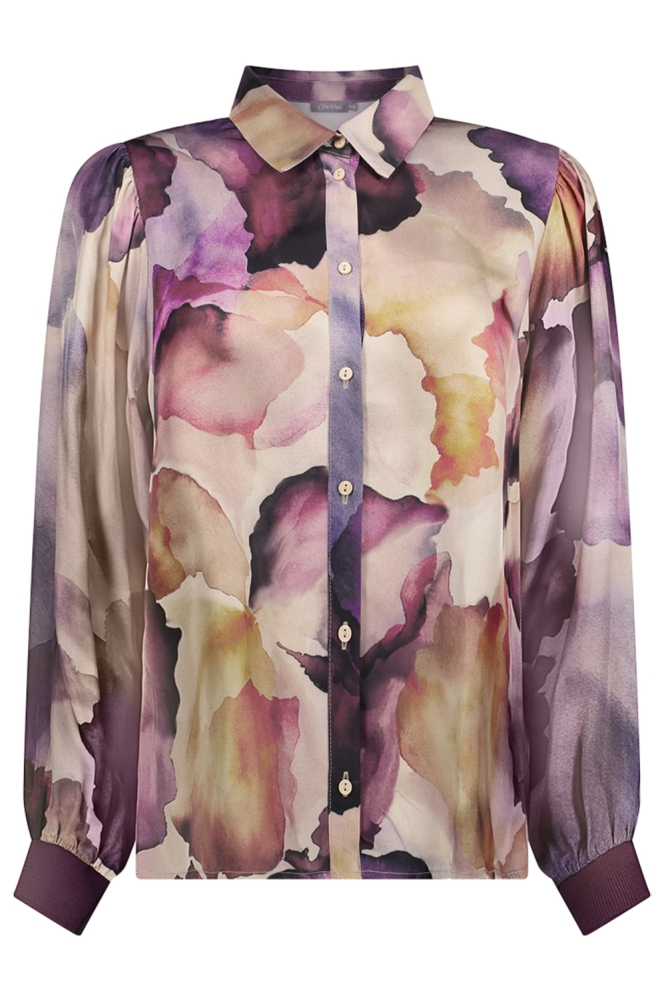 Geisha ecru dames blouse | Vooraanzicht