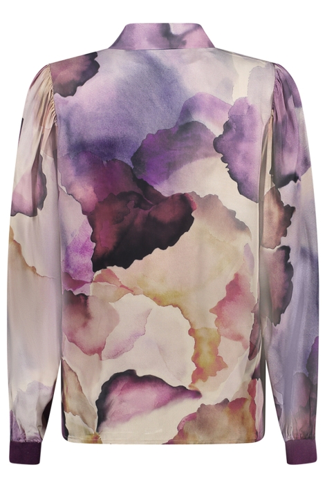 Geisha ecru dames blouse | Achteraanzicht
