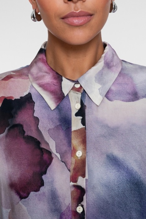 Geisha ecru dames blouse | Kleurstaal