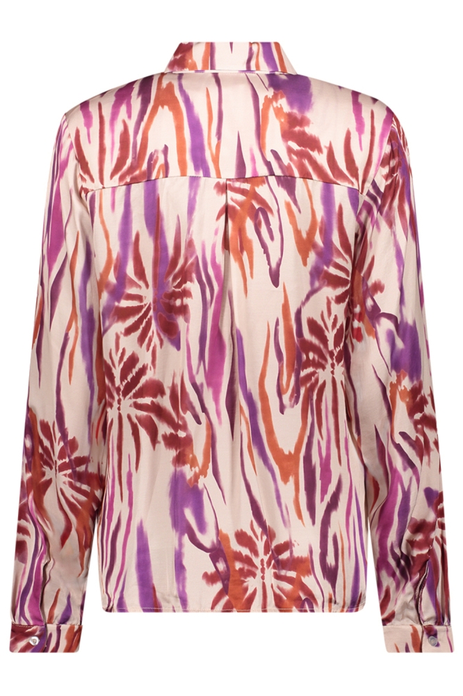 Geisha ecru dames blouse | Achteraanzicht