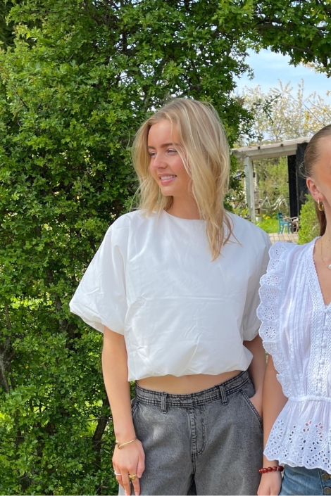 SisterS point witte dames t-shirt | Sfeerbeeld, In situatie
