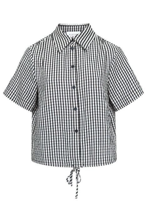 SisterS point zwarte dames blouse | Vooraanzicht