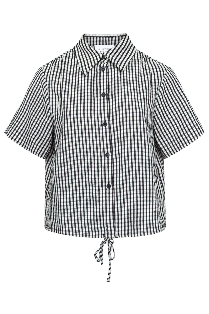 SisterS point zwarte dames blouse | Vooraanzicht