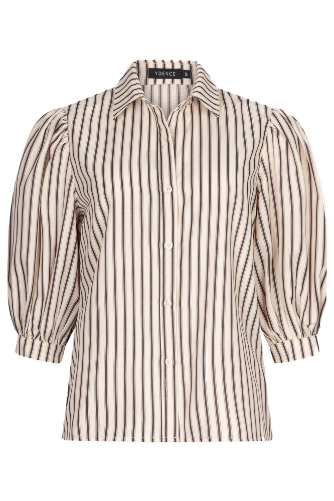 Ydence beige dames blouse | Vooraanzicht
