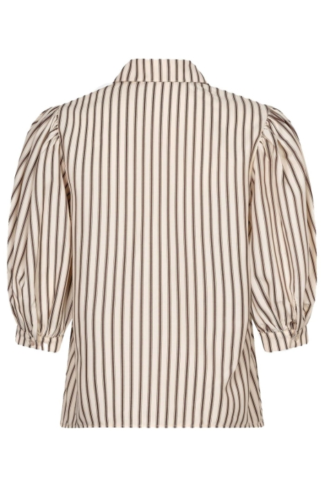 Ydence beige dames blouse | Achteraanzicht