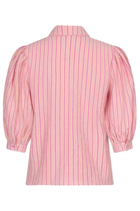 Ydence roze dames blouse | Achteraanzicht