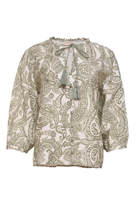 Maicazz groene dames blouse | Vooraanzicht