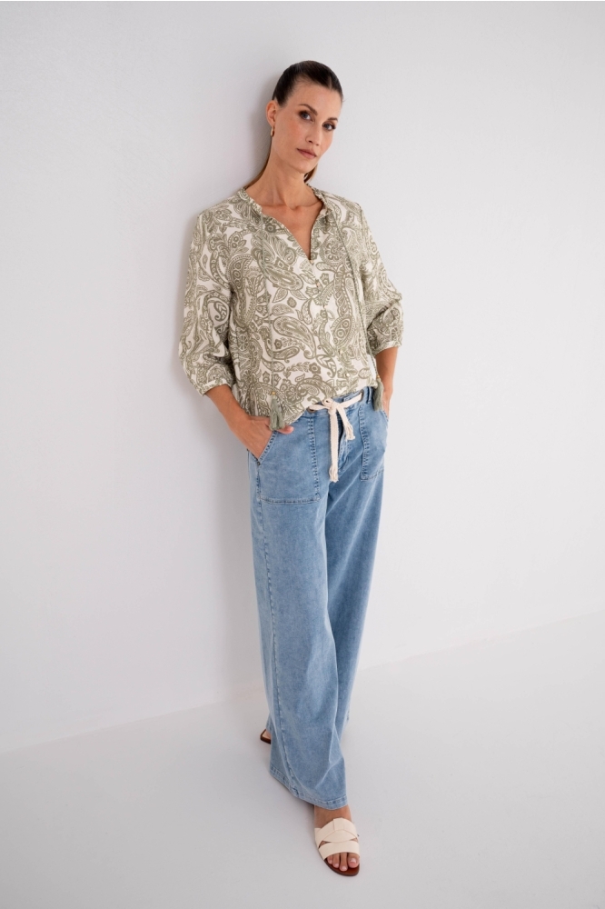 Maicazz groene dames blouse | Model