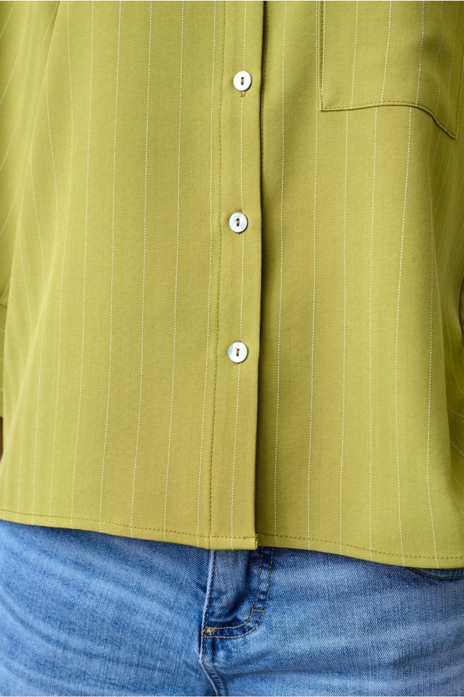 SisterS point groene dames blouse | Close up
