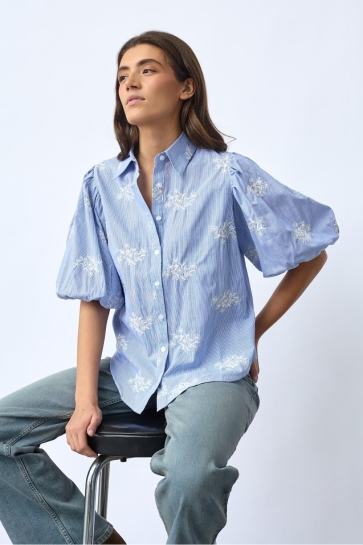 SisterS point Blouse ELLA SH83 19925 Blue Stripe