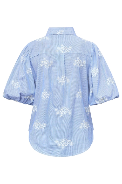 SisterS point blauwe dames blouse | Achteraanzicht
