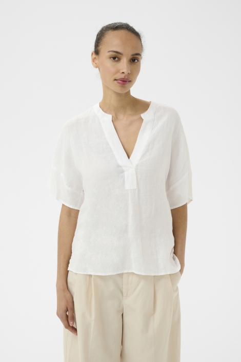 Part Two witte dames blouse | Model vooraanzicht