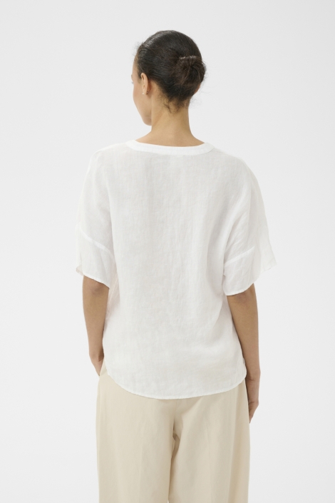 Part Two witte dames blouse | Model achteraanzicht